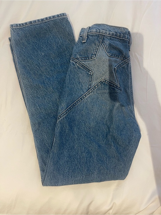 Reformation Denim - Ref Blue Star-Accent Jeans